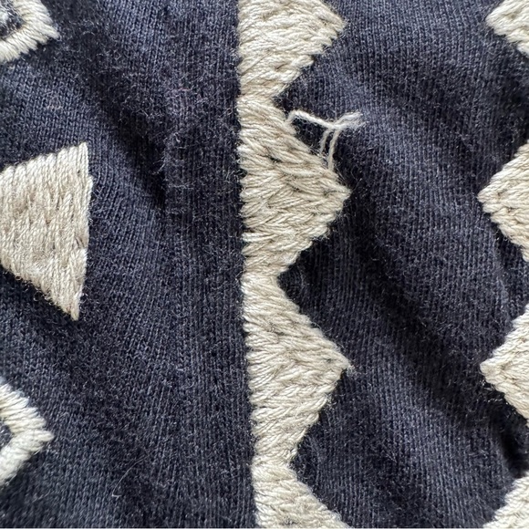 Johnny Was Tulia Embroidered Cardigan Open Front Women's Large Black Cream - Picture 14 of 15